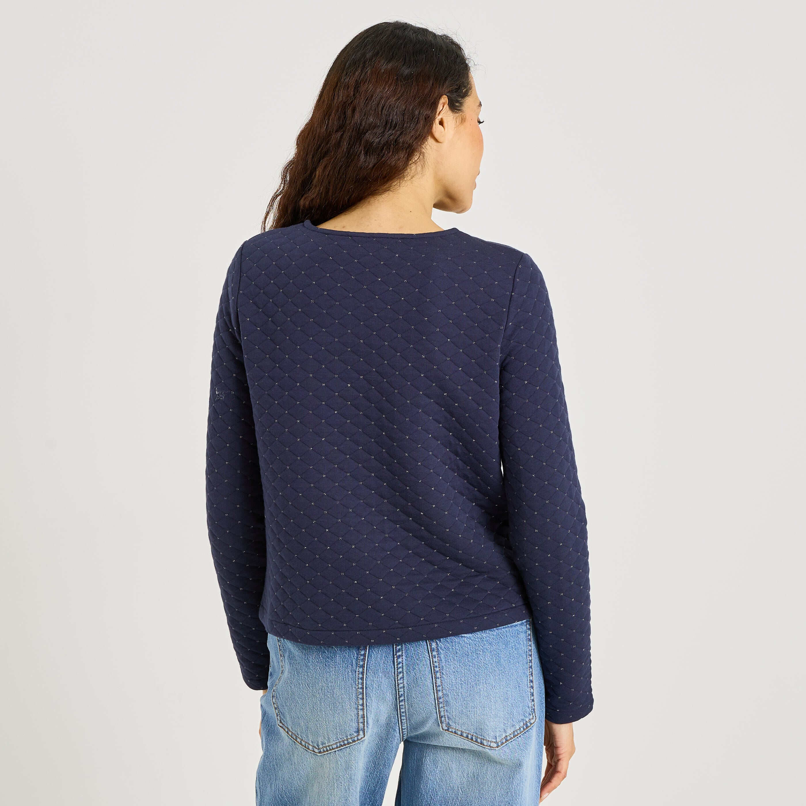 Veste matelass&eacute;e en maille femme