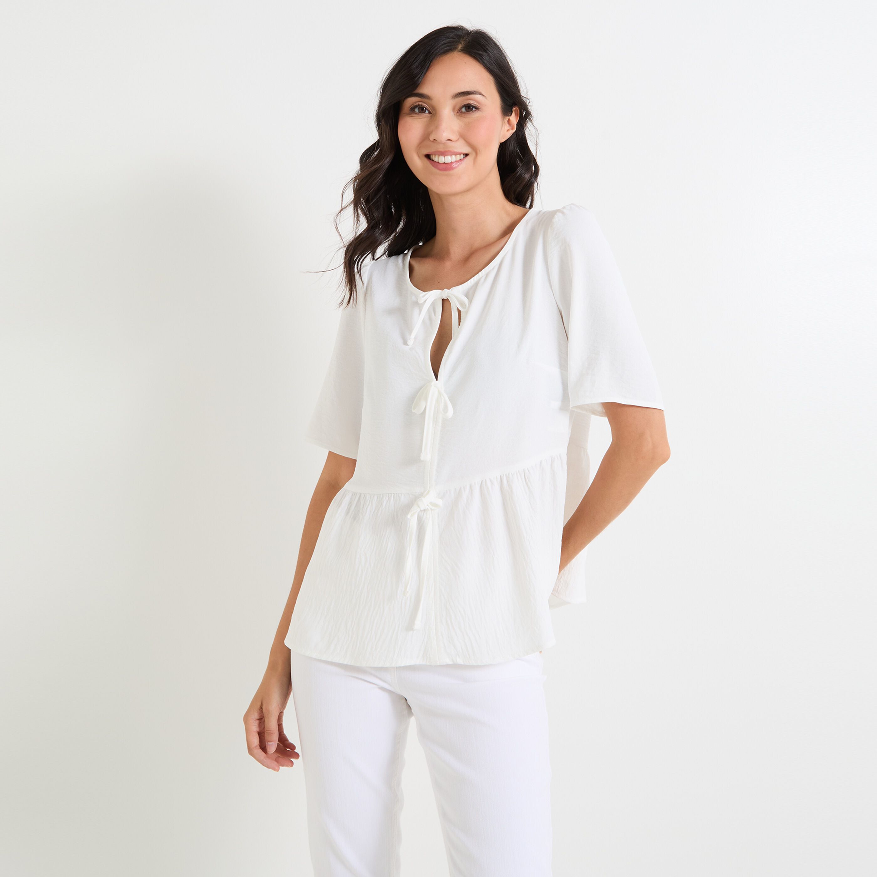 Blouse a nouer femme outlet