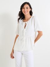 Blouse à nouer femme
