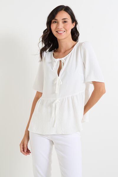 Blouse à nouer femme