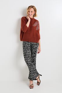 Pull col rond femme