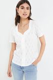 Tshirt maille ajourée femme