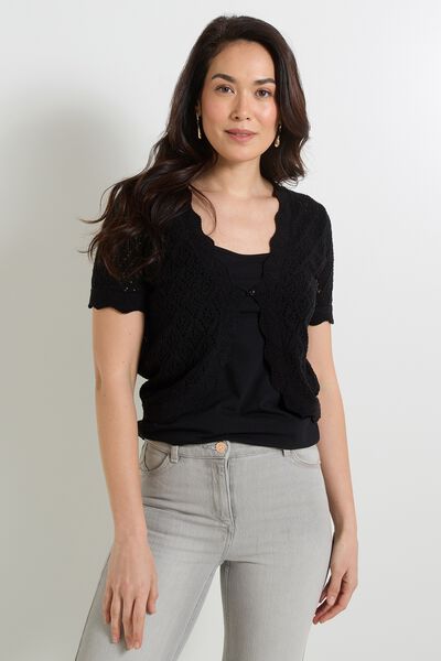 Gilet manches courtes femme