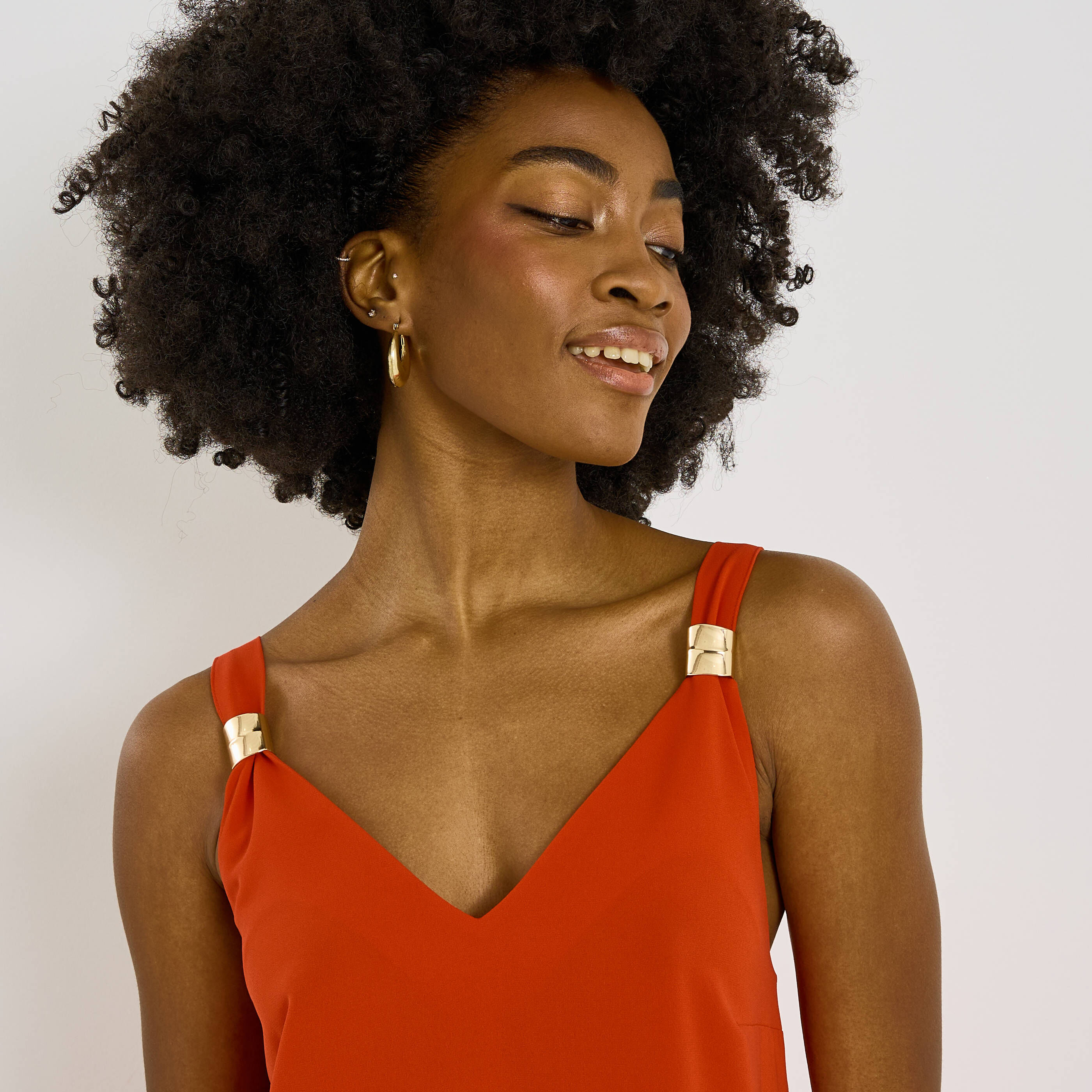 Robe longue unie habill&eacute;e