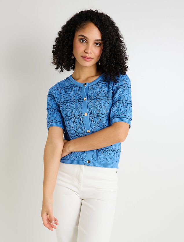 Gilet manches courtes femme