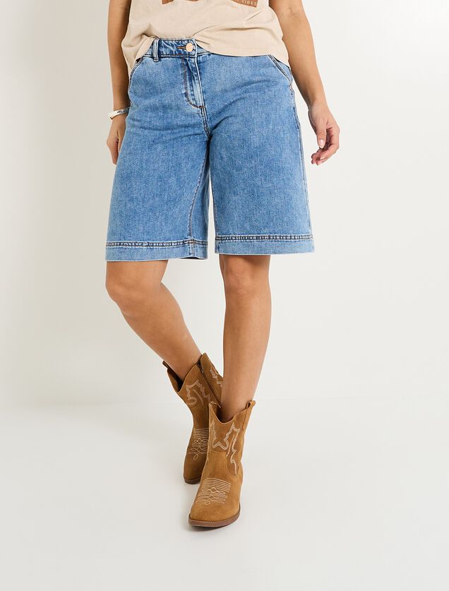 Bermuda en jean femme
