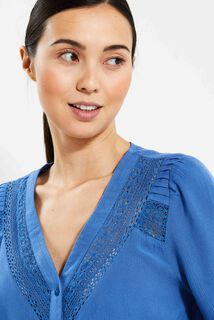 Chemise détails ajourés femme