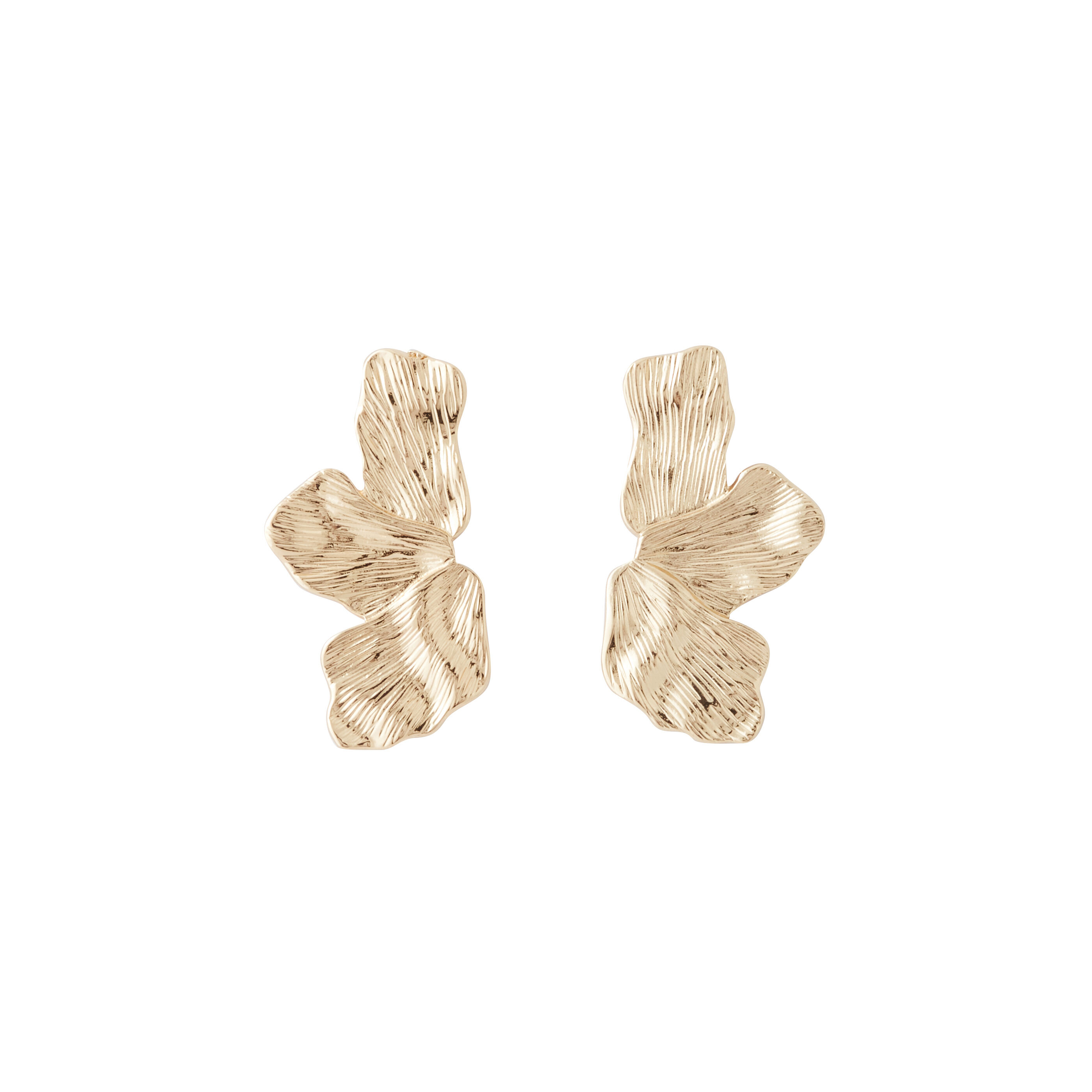 Boucles d'oreilles demi-fleur femme