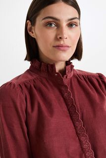 Chemise en velours femme