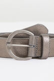 Ceinture croûte de cuir irisée femme