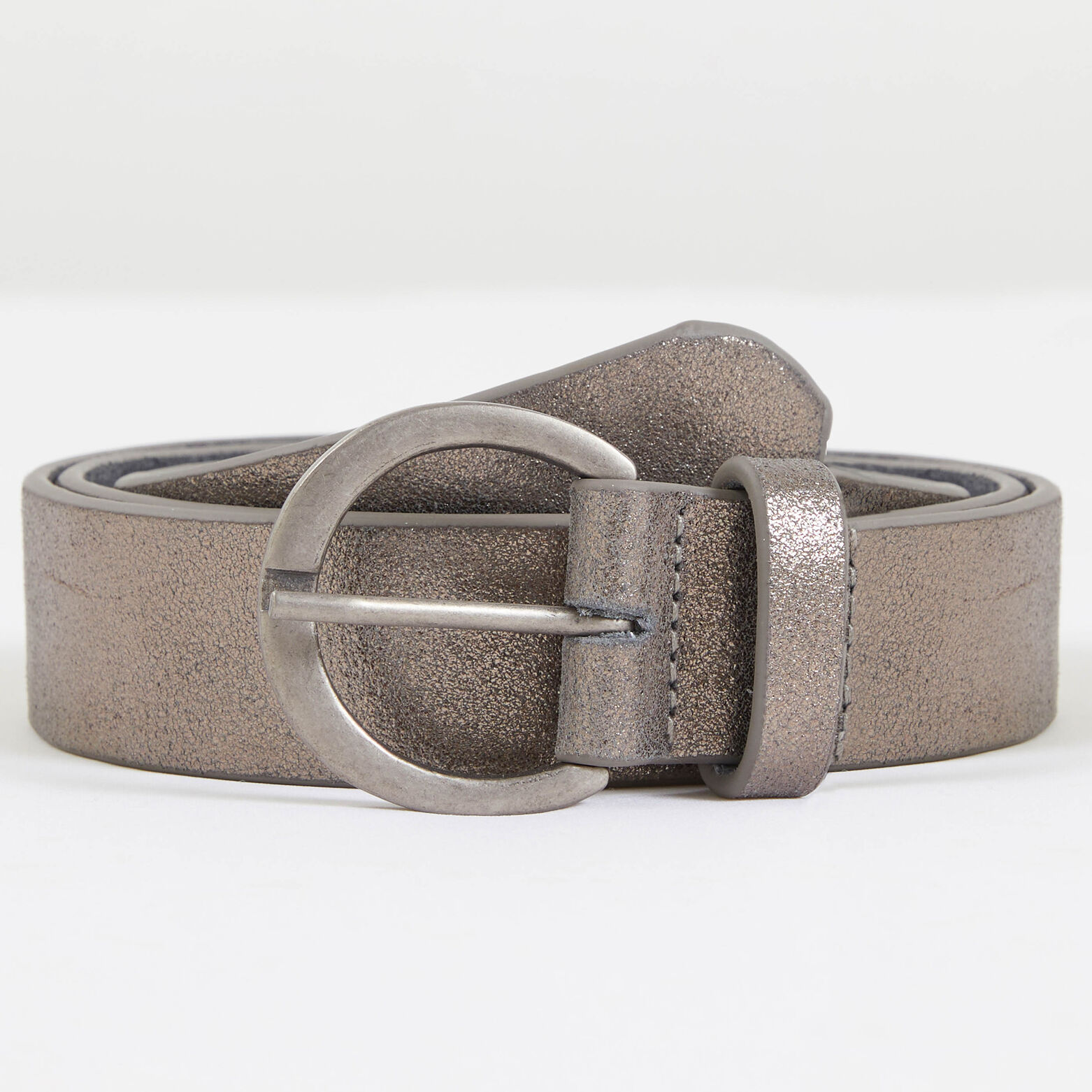 Ceinture croûte de cuir irisée femme