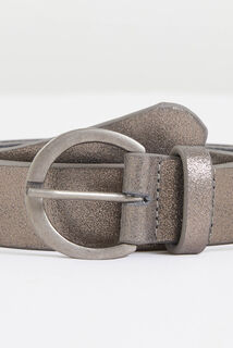 Ceinture croûte de cuir irisée femme
