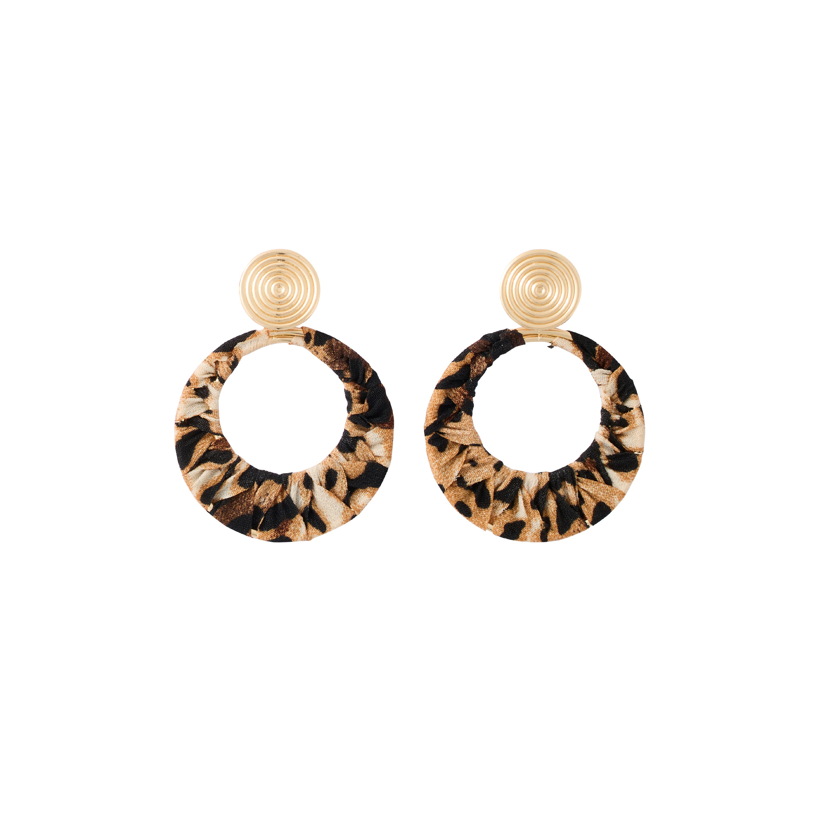 Boucles d'oreilles &agrave; imprim&eacute; l&eacute;opard