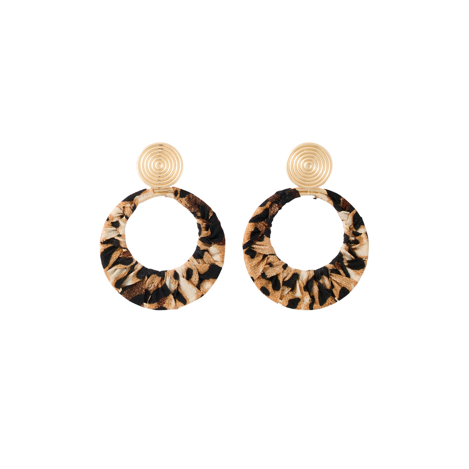 Boucles d'oreilles à imprimé léopard