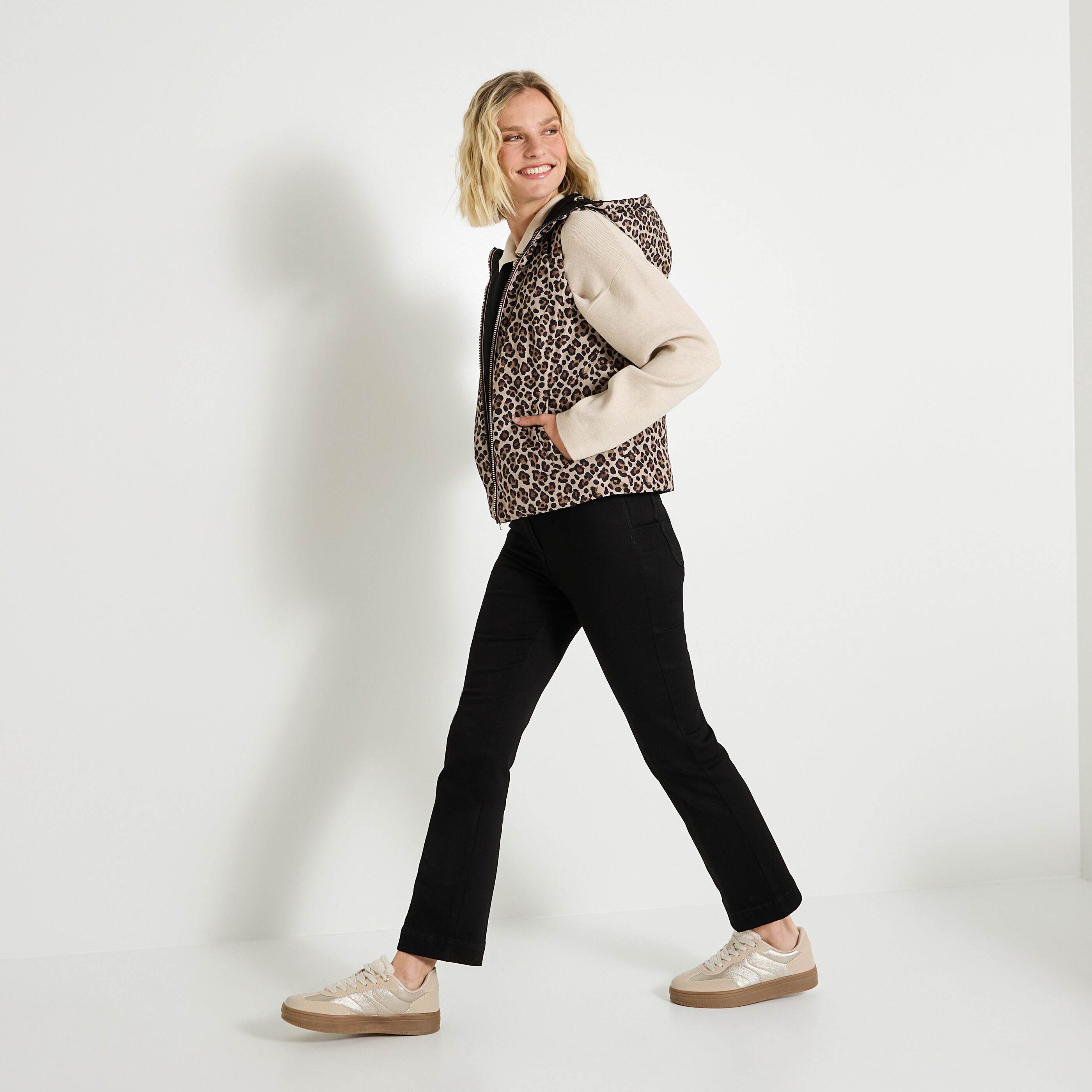 Doudoune sans manches r&eacute;versible femme