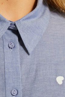 Chemise en chambray et motifs femme