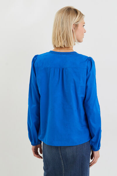 Chemise détails broderie femme