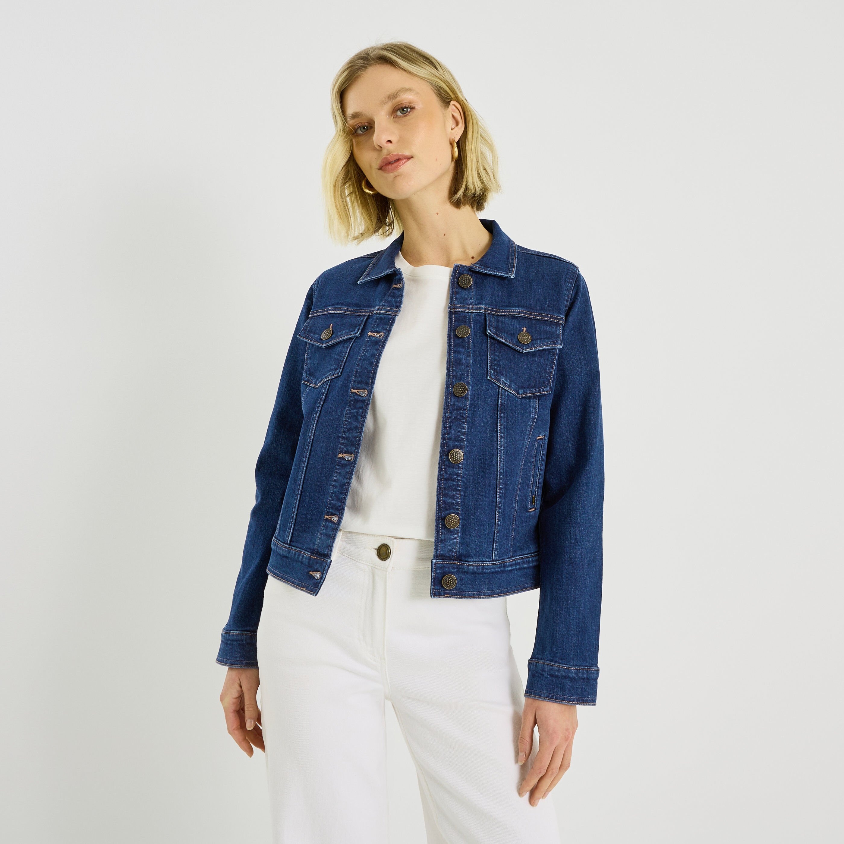 Veste en jean femme