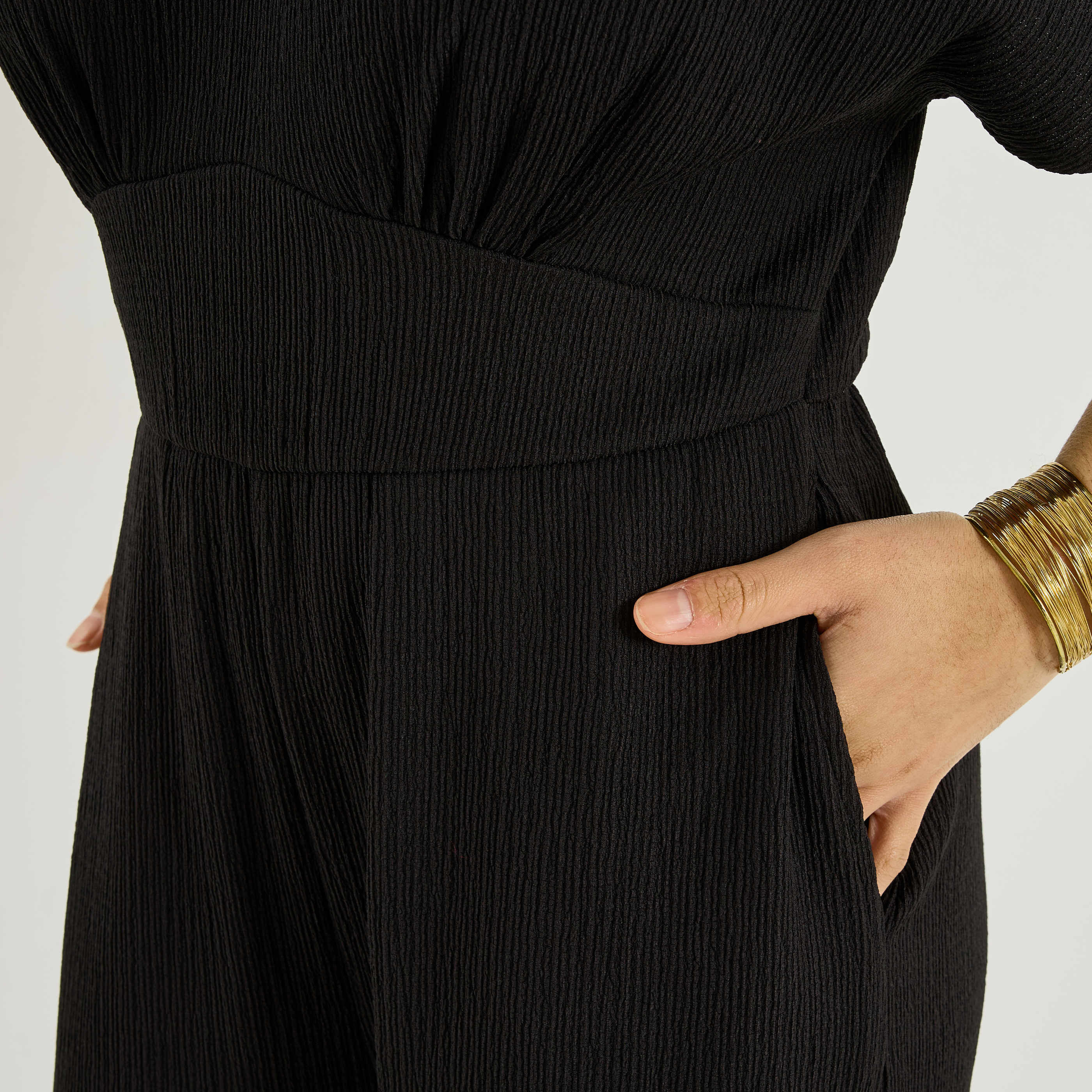 Combinaison longue en maille femme