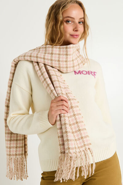 Écharpe motif carreaux