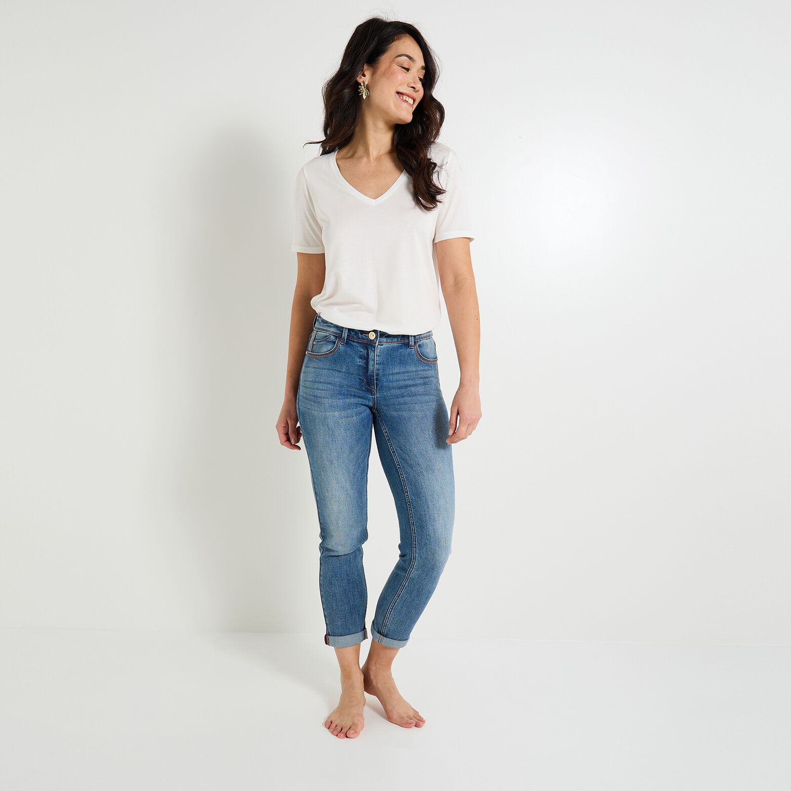 Jean raccourci TOKYO R01 femme
