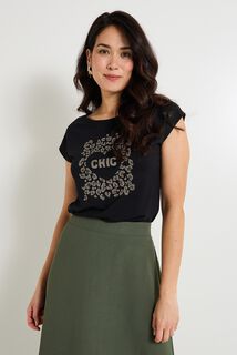 T-shirt col rond femme