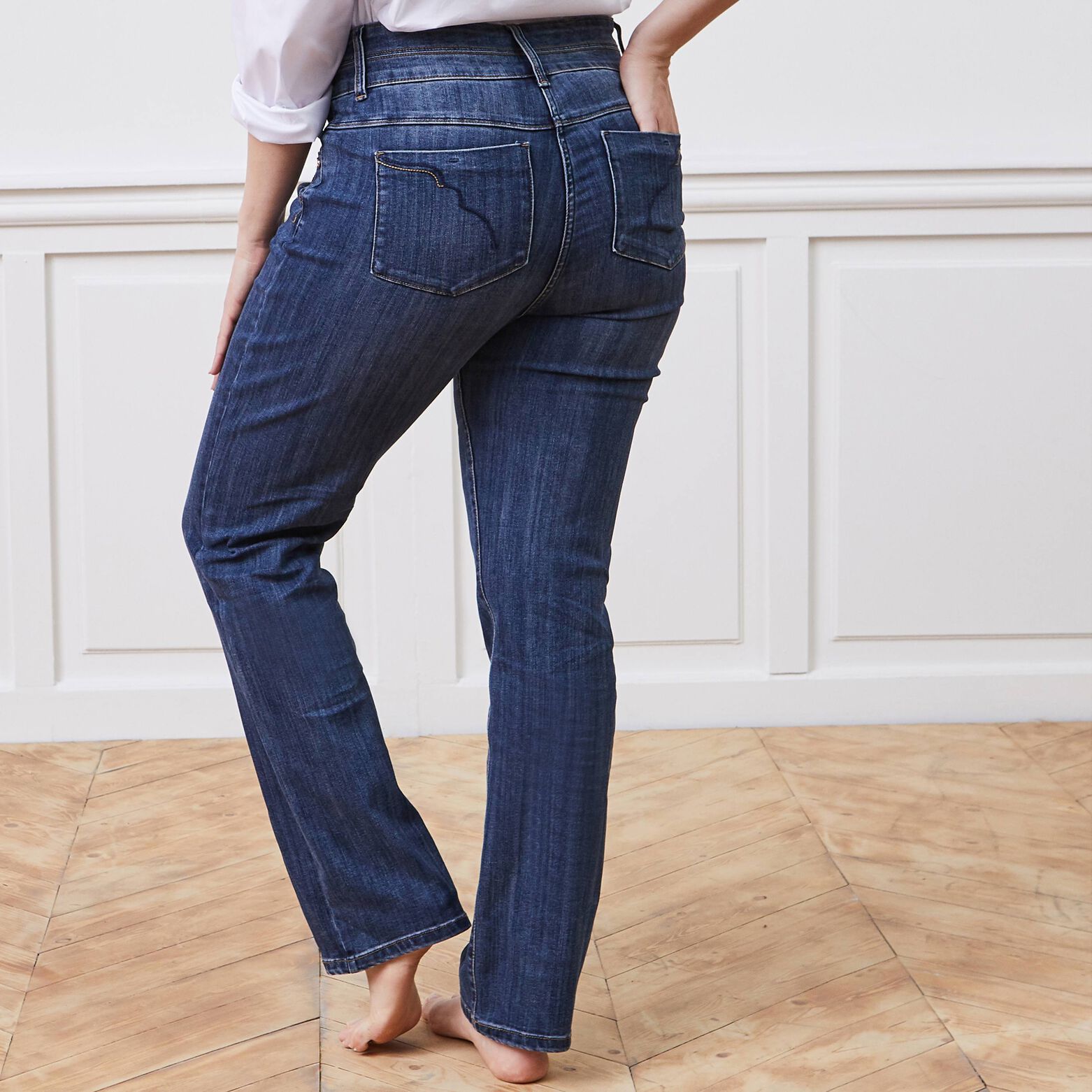 Jean droit taille haute ROME femme