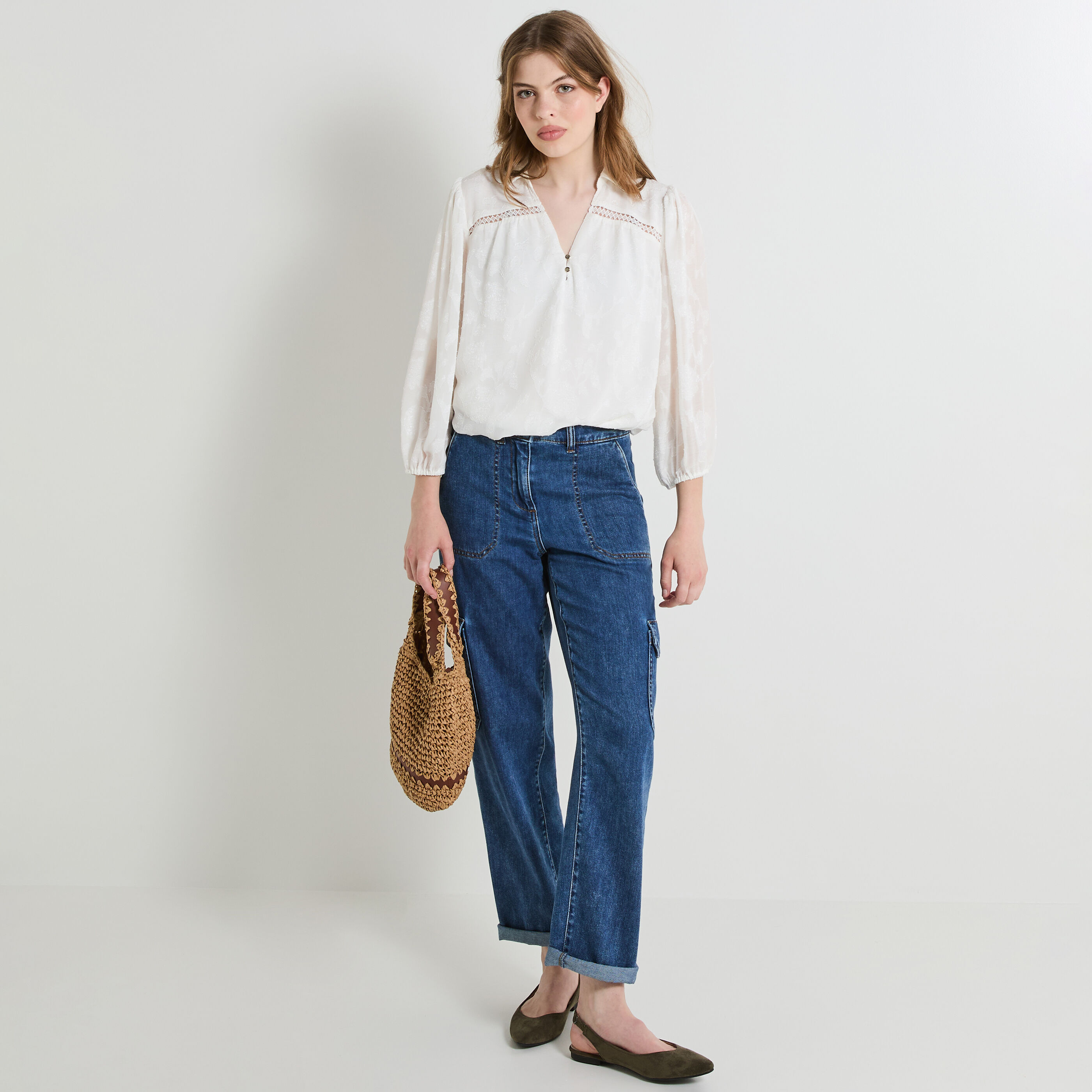 Blouse manches longues femme