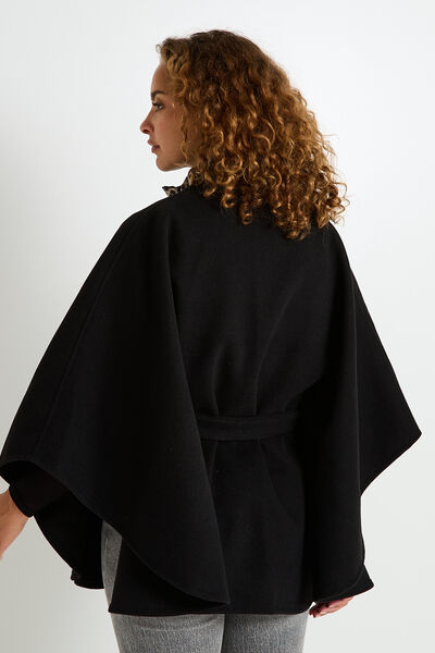 Poncho cape avec ceinture