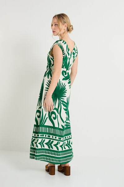 Robe longue imprimé femme