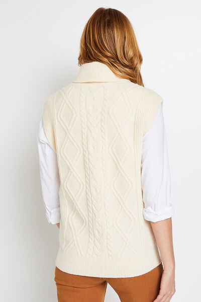 Pull sans manches femme