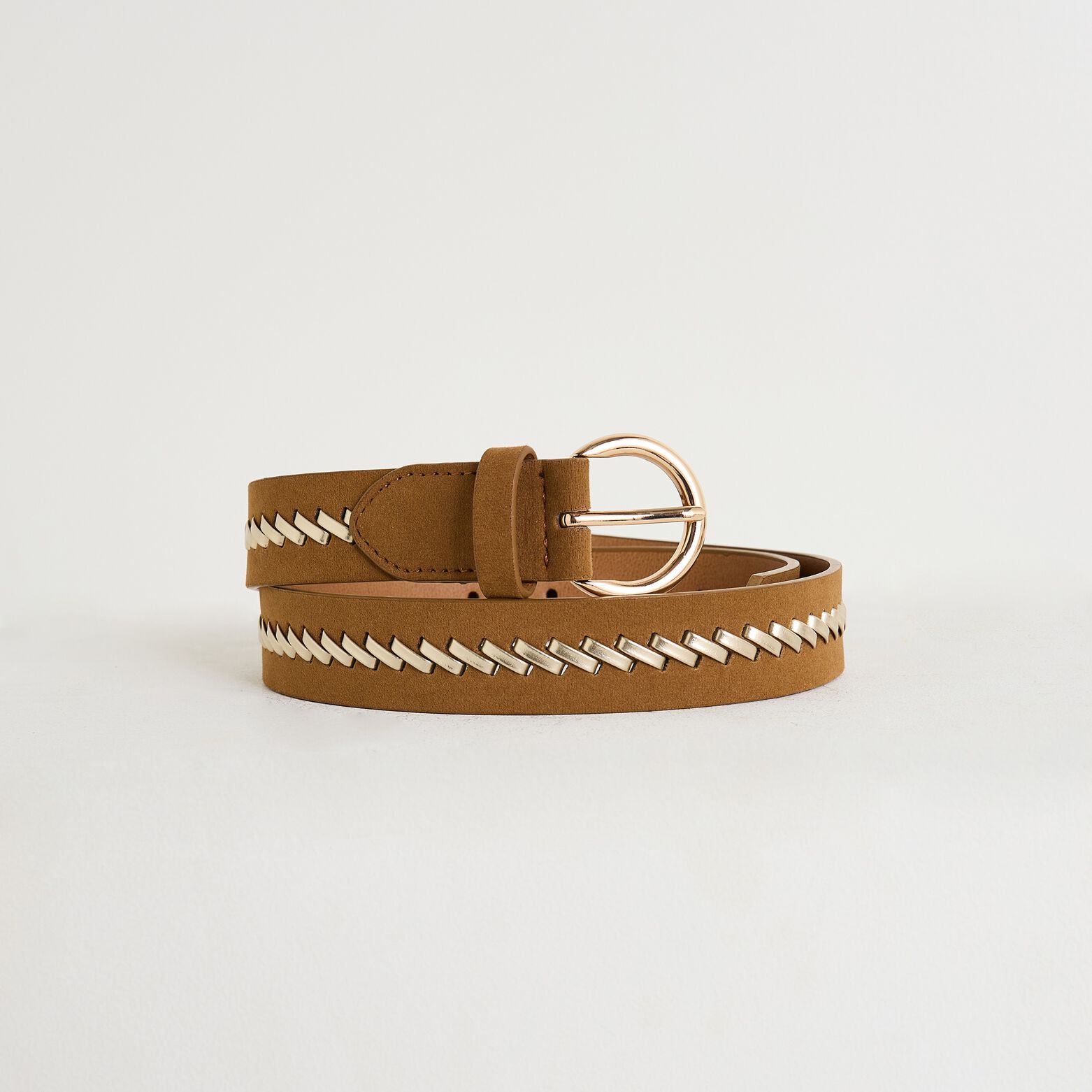 Ceinture détail tressé femme