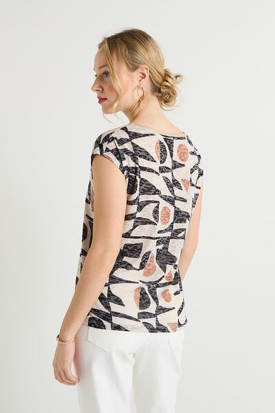 T-shirt col V femme