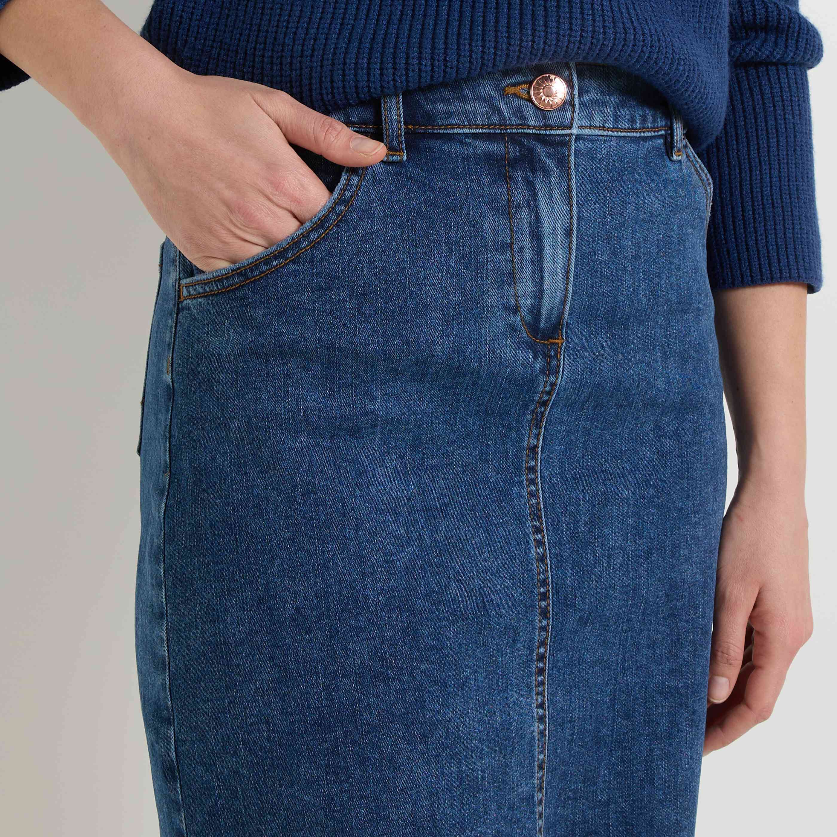 Jupe en denim femme