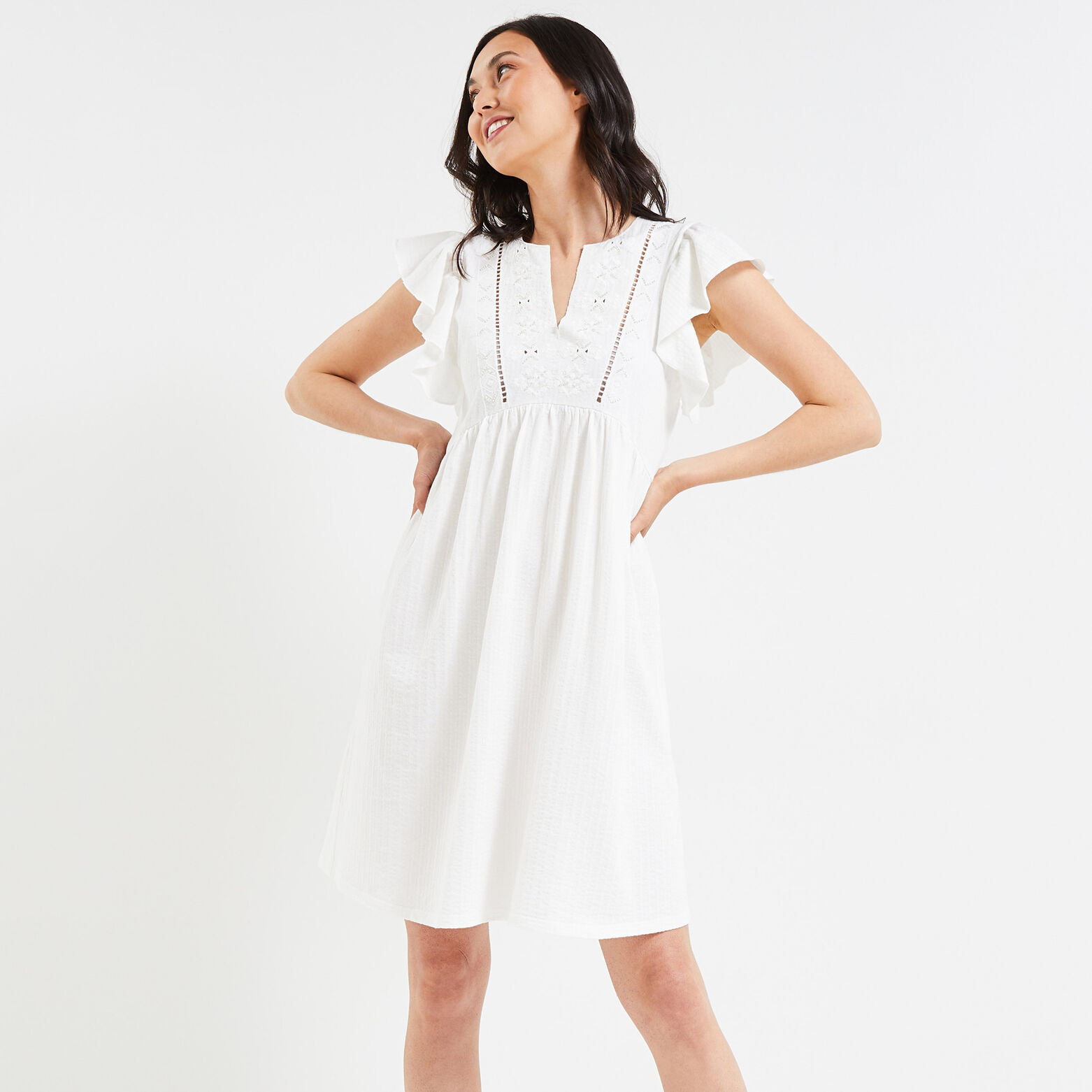 robe blanche taille 46