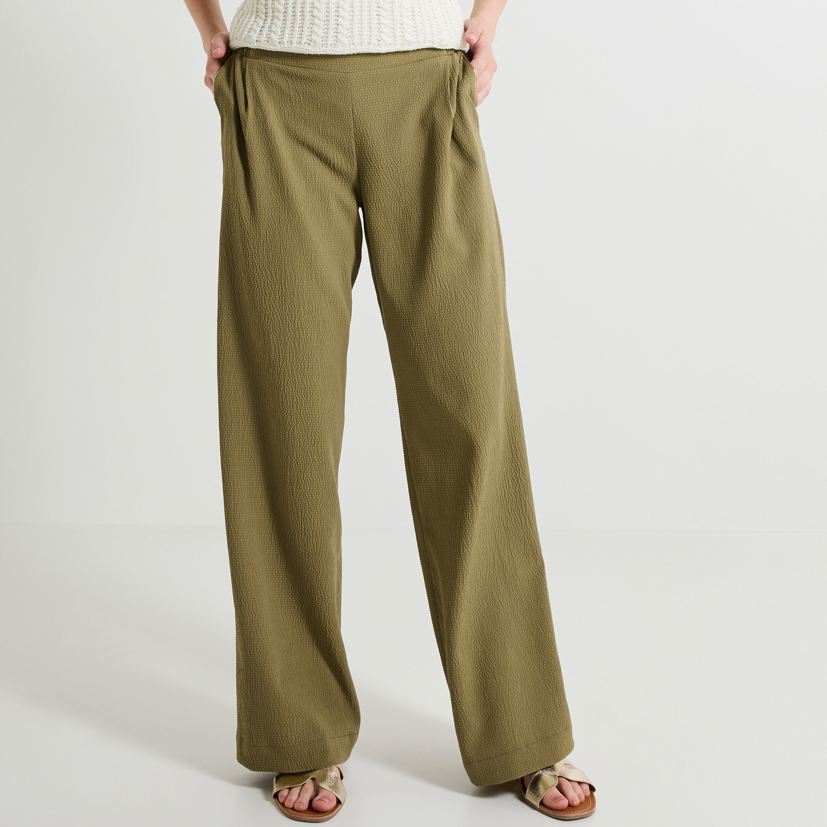 Pantalon large femme