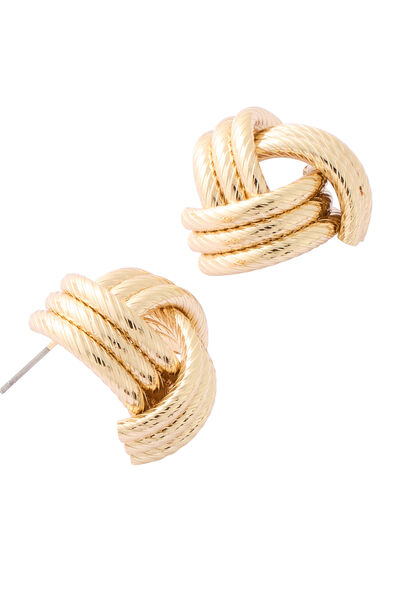 Boucles d'oreilles trois rangs