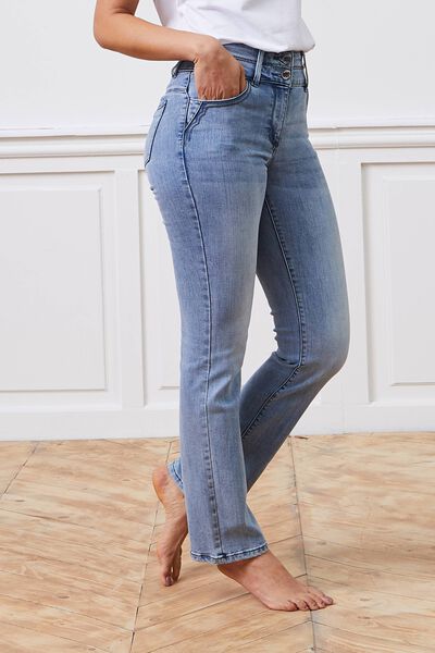 Jean droit taille haute ROME femme