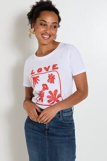 Tshirt print femme