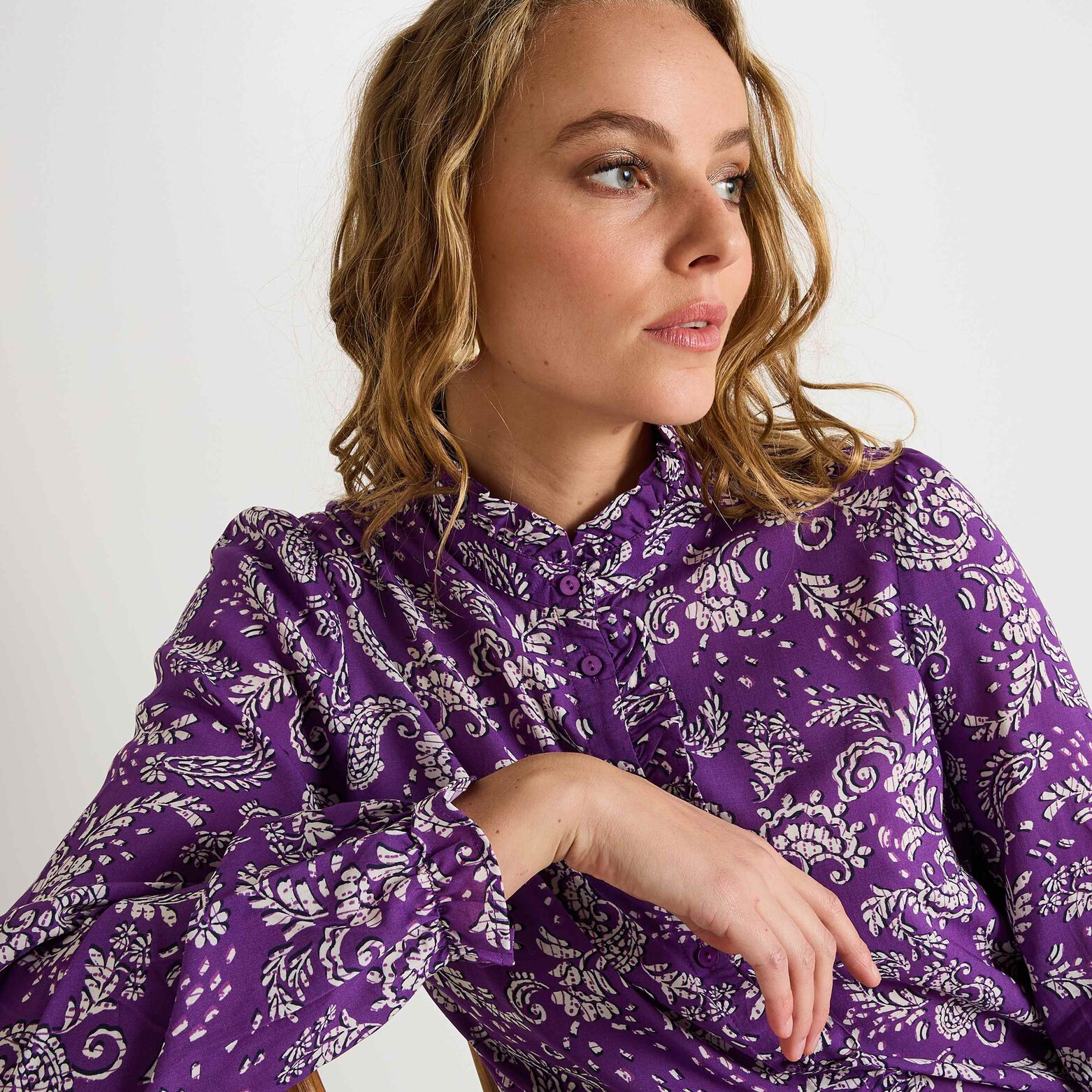 Chemise imprimée femme