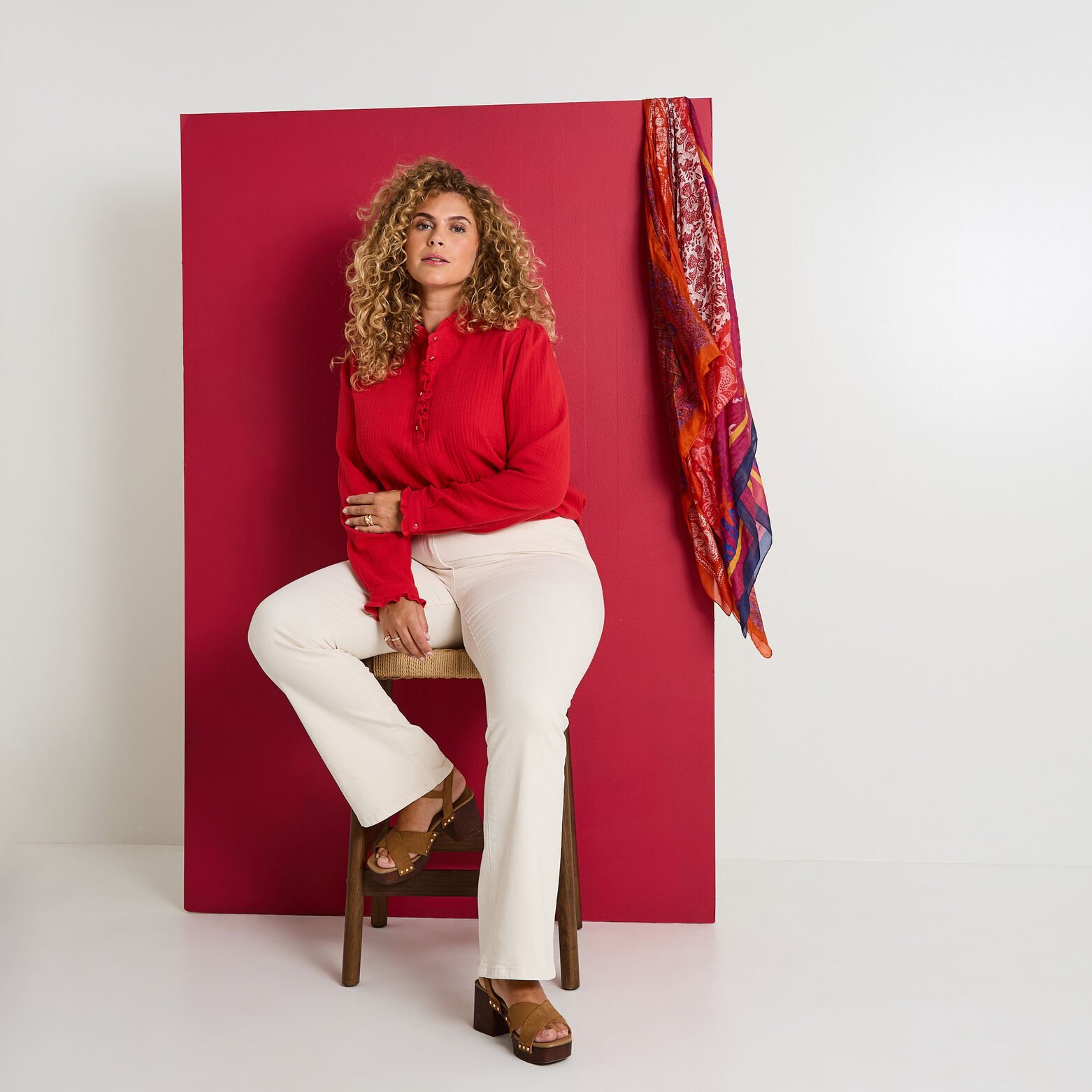 Blouse en gaze de coton femme