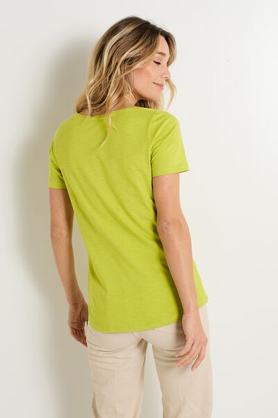 T-shirt col V femme