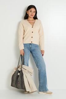 Gilet boutonné col V femme