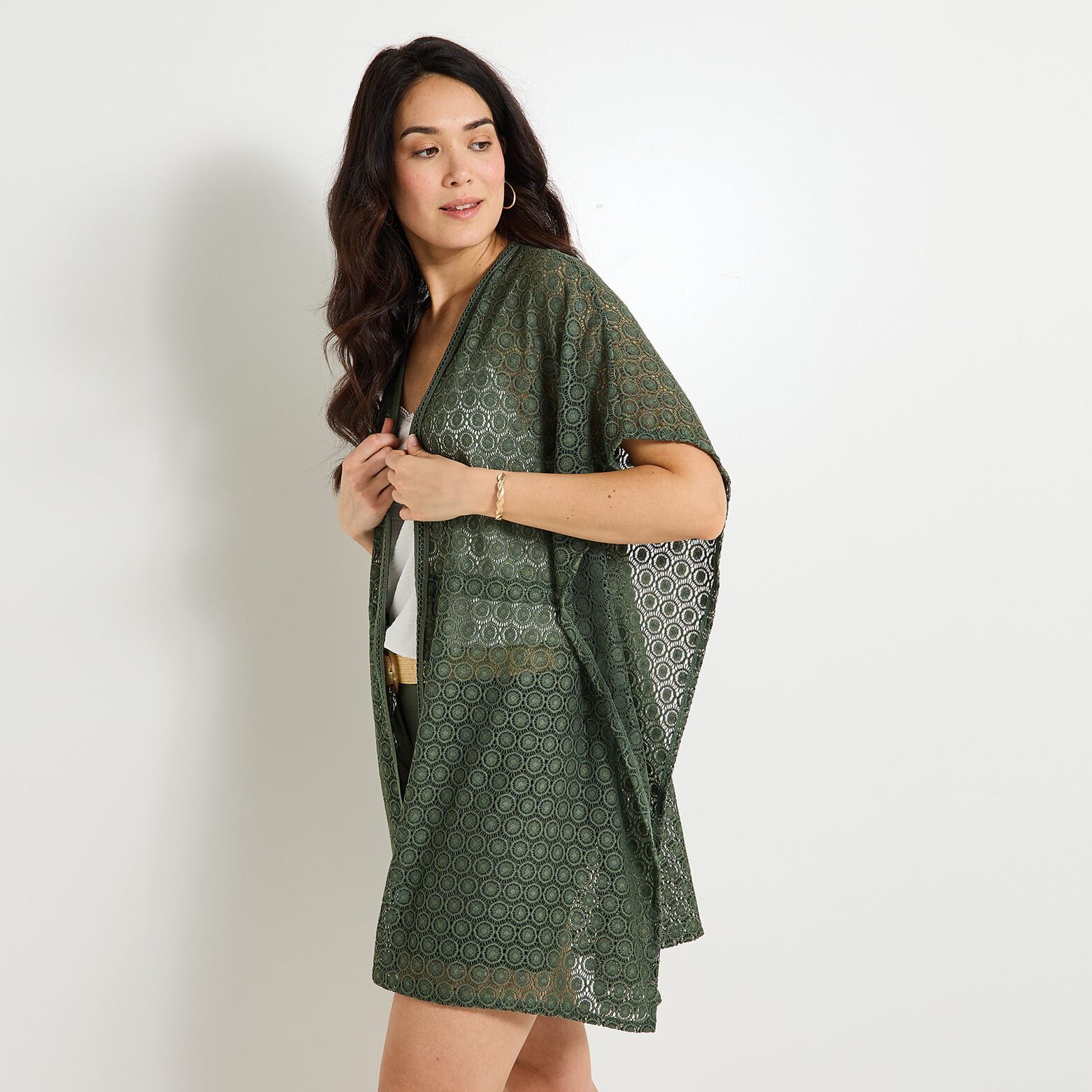 Pareo en crochet femme