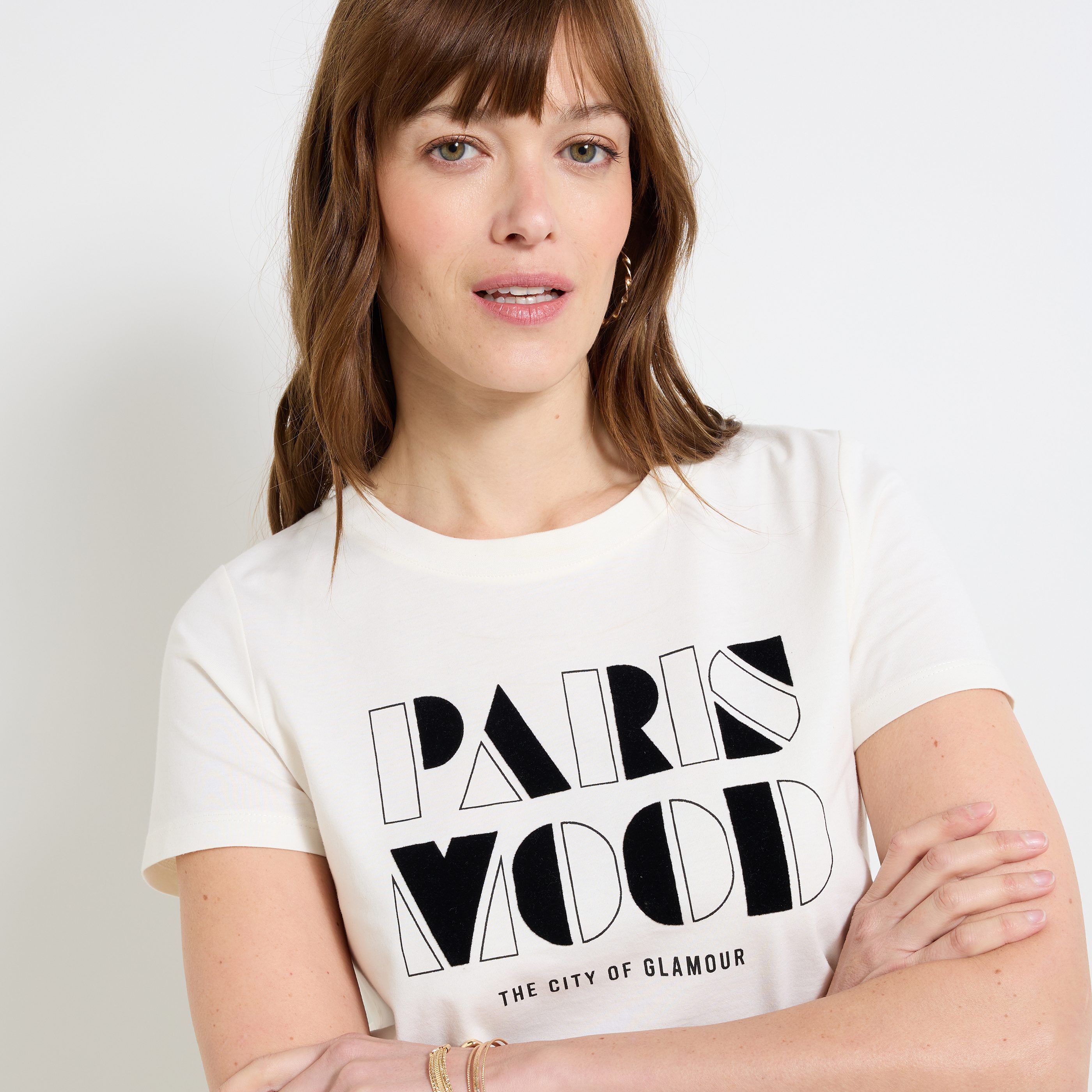 T-shirt col rond femme