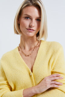 Gilet col V femme