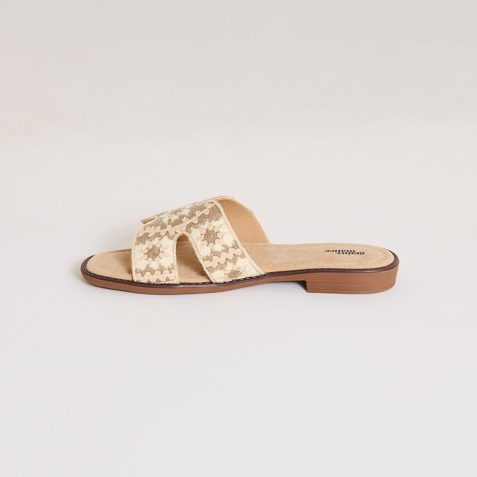 Mules plates femme