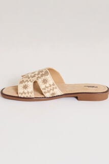 Mules plates femme