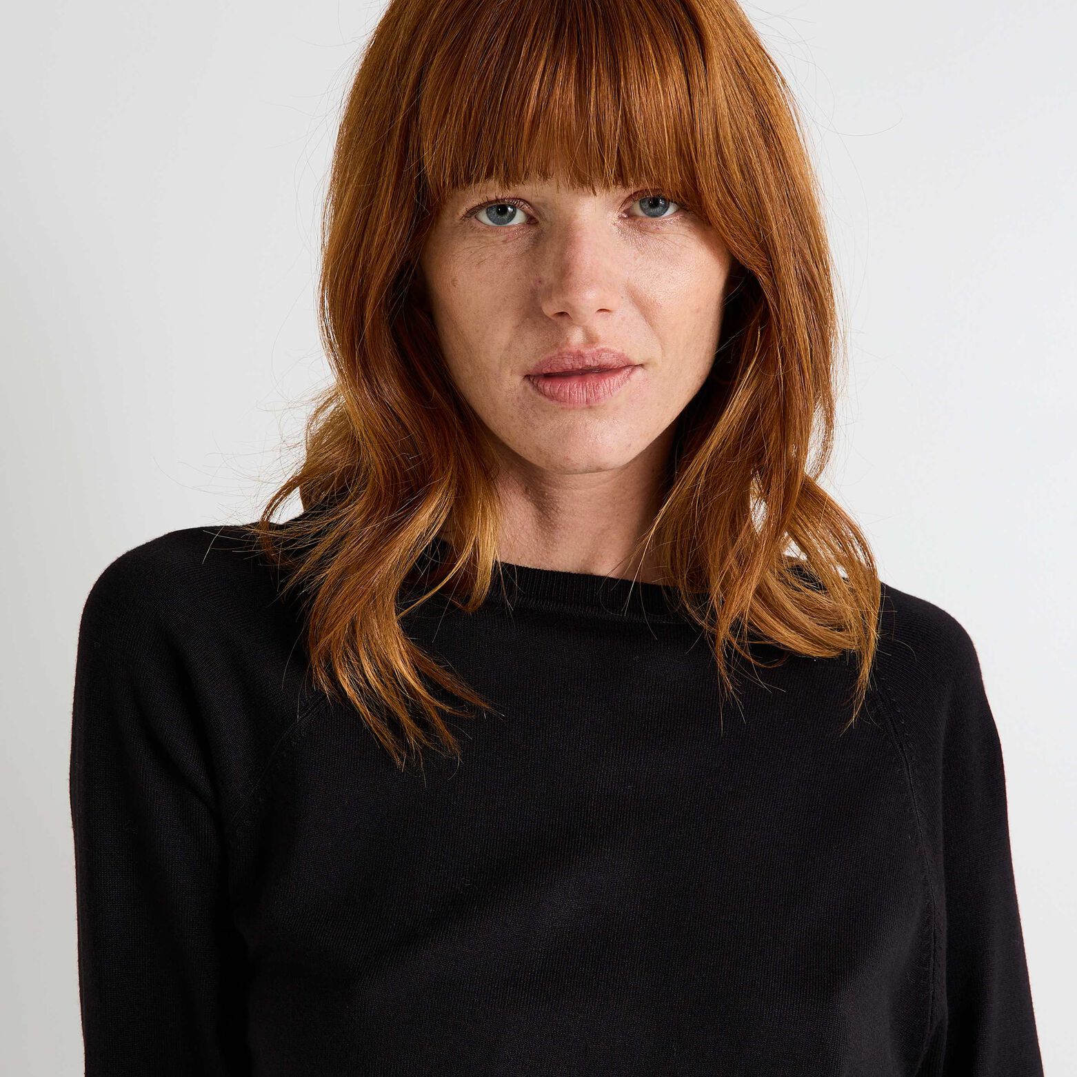 Pull col rond femme