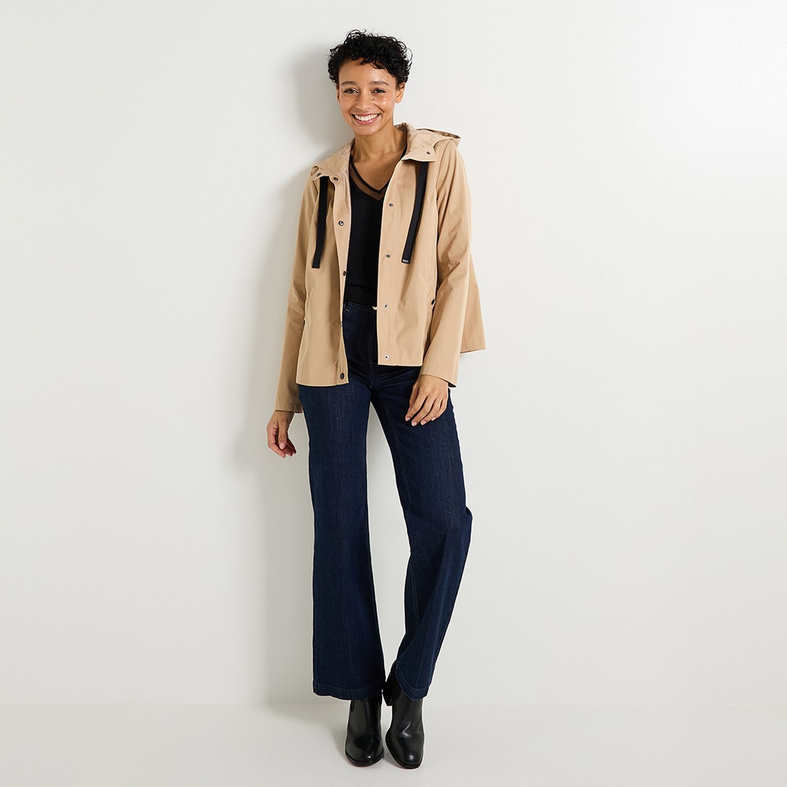 Blouse col V femme